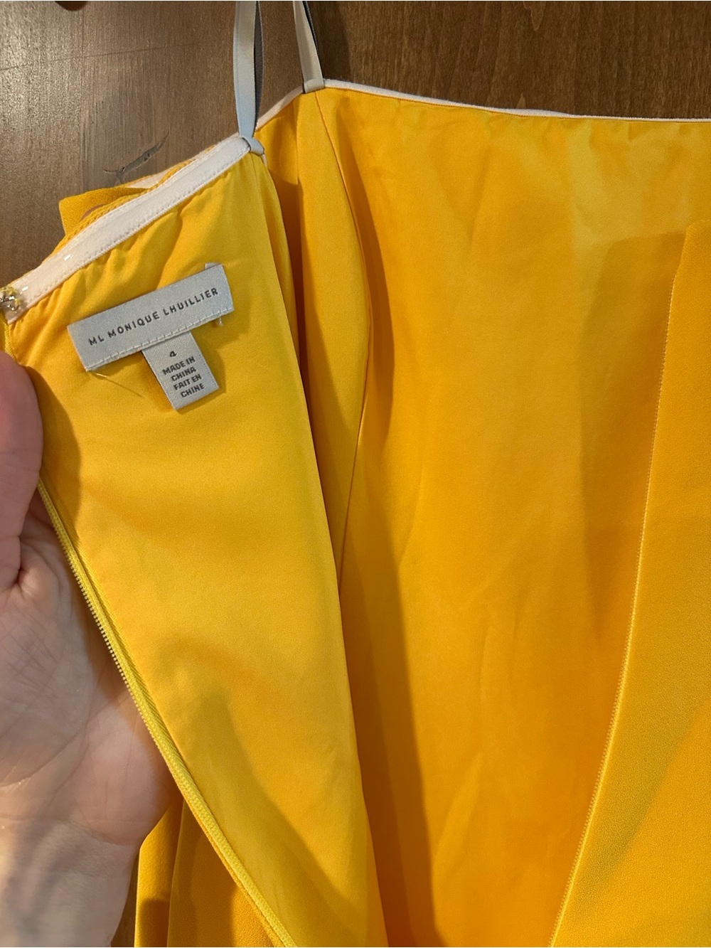 Monique Lhuillier Sunny Yellow Drop-Waist Strapless Pleated Maxi Dress - Picture 5 of 5